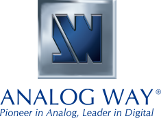 Logo Analog Way - Bleu
